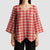 Red Japanese Palaka Pride Kimono Sleeve Blouse - Polynesian Pride