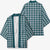 Dark Teal Japanese Palaka Pride Kimono - Polynesian Pride