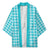 Turquoise Japanese Palaka Pride Kimono - Polynesian Pride