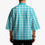 Turquoise Japanese Palaka Pride Kimono - Polynesian Pride