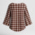Brown Japanese Palaka Pride Kimono Sleeve Blouse - Polynesian Pride
