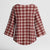 Burgundy Japanese Palaka Pride Kimono Sleeve Blouse - Polynesian Pride