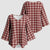 Burgundy Japanese Palaka Pride Kimono Sleeve Blouse - Polynesian Pride