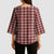 Burgundy Japanese Palaka Pride Kimono Sleeve Blouse - Polynesian Pride