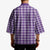 Purple Japanese Palaka Pride Kimono - Polynesian Pride