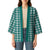 Teal Japanese Palaka Pride Kimono - Polynesian Pride