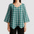 Teal Japanese Palaka Pride Kimono Sleeve Blouse - Polynesian Pride