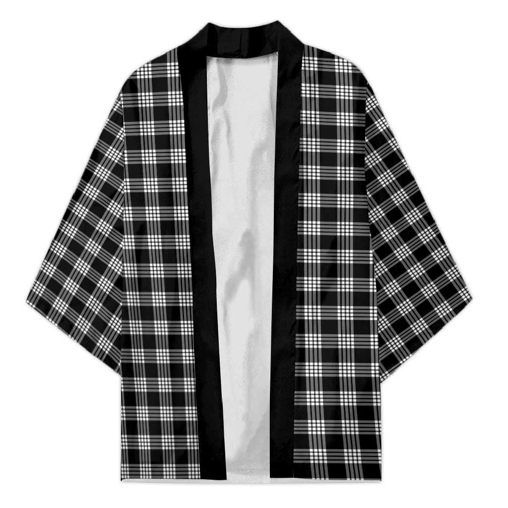 Black Japanese Palaka Pride Kimono - Polynesian Pride