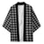 Black Japanese Palaka Pride Kimono - Polynesian Pride