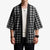 Black Japanese Palaka Pride Kimono - Polynesian Pride