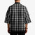 Black Japanese Palaka Pride Kimono - Polynesian Pride