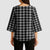 Black Japanese Palaka Pride Kimono Sleeve Blouse - Polynesian Pride