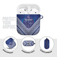 Toa Samoa Rugby AirPods Case 40th Anniversary Samoan Siapo Pattern LT14 - Polynesian Pride