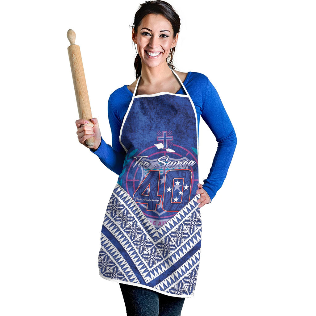 Toa Samoa Rugby Apron 40th Anniversary Samoan Siapo Pattern