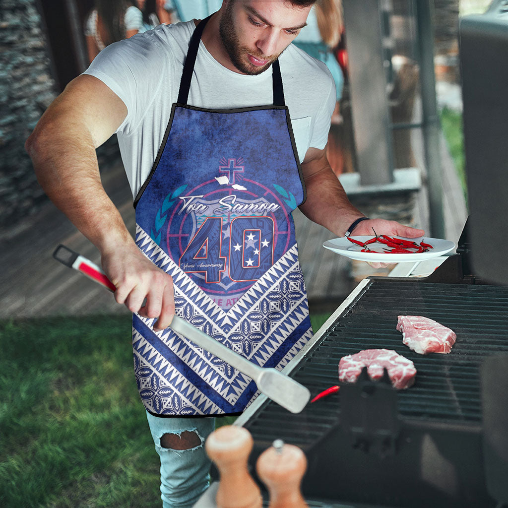 Toa Samoa Rugby Apron 40th Anniversary Samoan Siapo Pattern