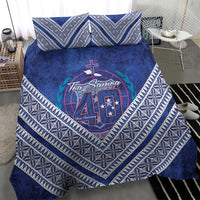 Toa Samoa Rugby Bedding Set 40th Anniversary Samoan Siapo Pattern