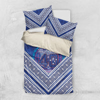 Toa Samoa Rugby Bedding Set 40th Anniversary Samoan Siapo Pattern