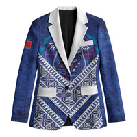 Toa Samoa Rugby Custom Blazer 40th Anniversary Samoan Siapo Pattern