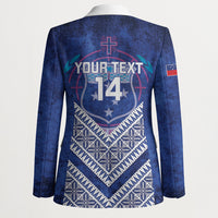 Toa Samoa Rugby Custom Blazer 40th Anniversary Samoan Siapo Pattern