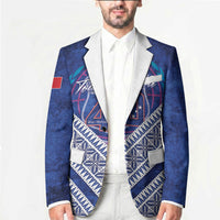 Toa Samoa Rugby Custom Blazer 40th Anniversary Samoan Siapo Pattern
