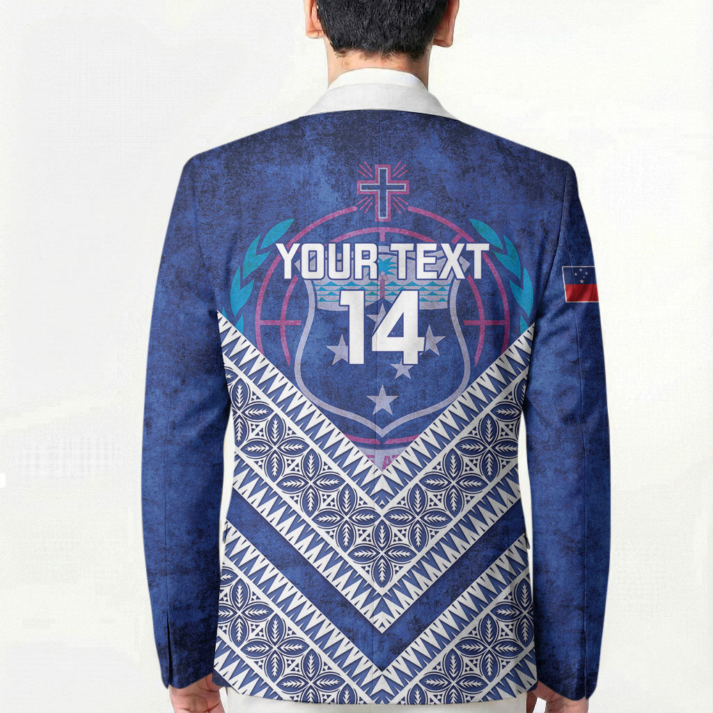 Toa Samoa Rugby Custom Blazer 40th Anniversary Samoan Siapo Pattern
