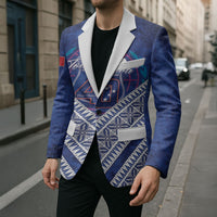 Toa Samoa Rugby Custom Blazer 40th Anniversary Samoan Siapo Pattern