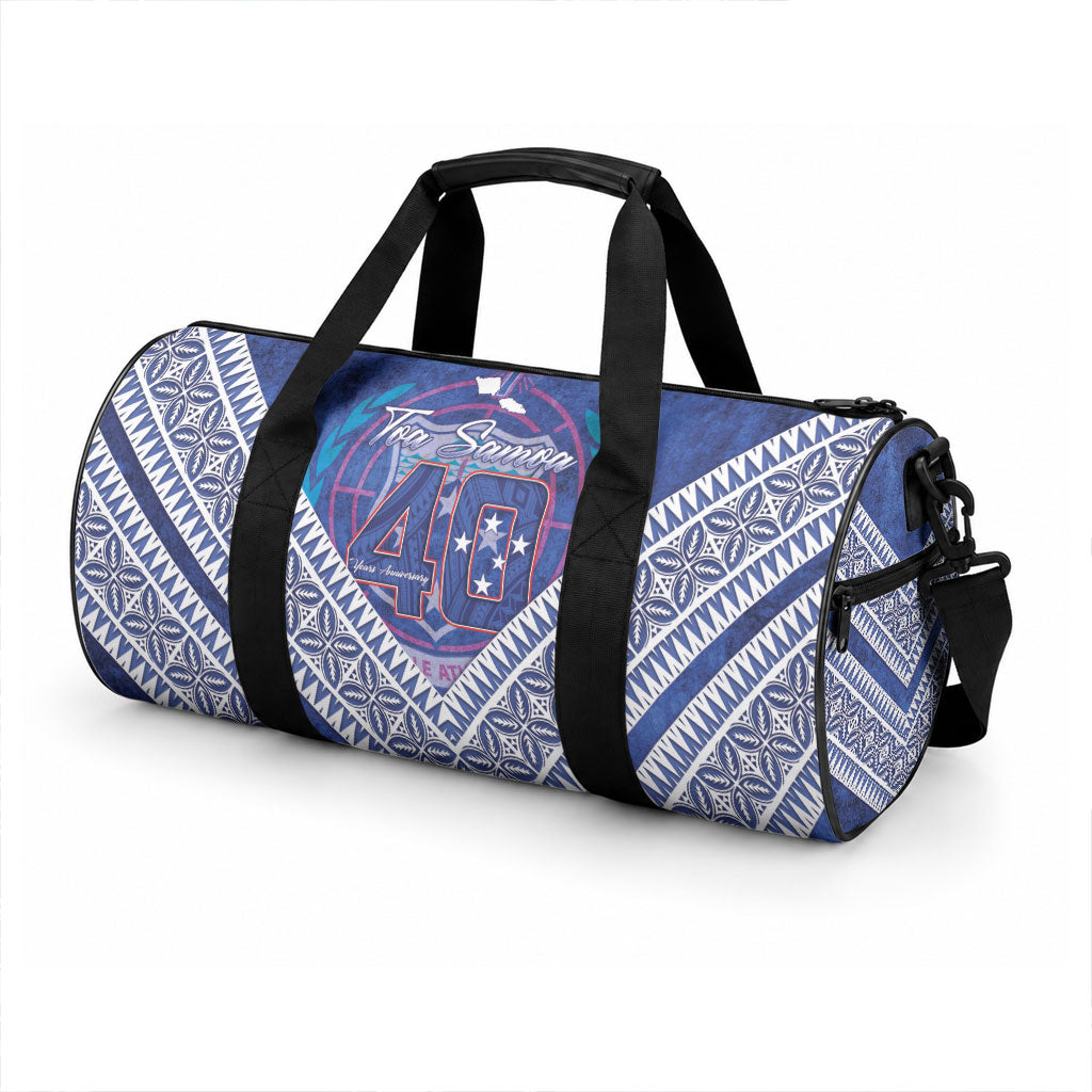 Toa Samoa Rugby Duffle Bag 40th Anniversary Samoan Siapo Pattern LT14 - Polynesian Pride