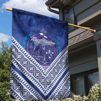 Toa Samoa Rugby Garden Flag 40th Anniversary Samoan Siapo Pattern LT14 - Polynesian Pride