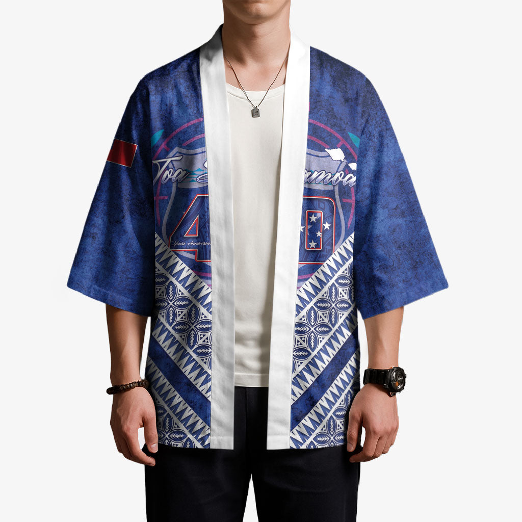 Toa Samoa Rugby Custom Kimono 40th Anniversary Samoan Siapo Pattern