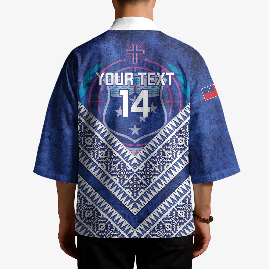 Toa Samoa Rugby Custom Kimono 40th Anniversary Samoan Siapo Pattern