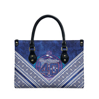 Toa Samoa Rugby Leather Bag 40th Anniversary Samoan Siapo Pattern
