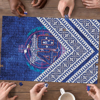 Toa Samoa Rugby Puzzle 40th Anniversary Samoan Siapo Pattern LT14 - Polynesian Pride