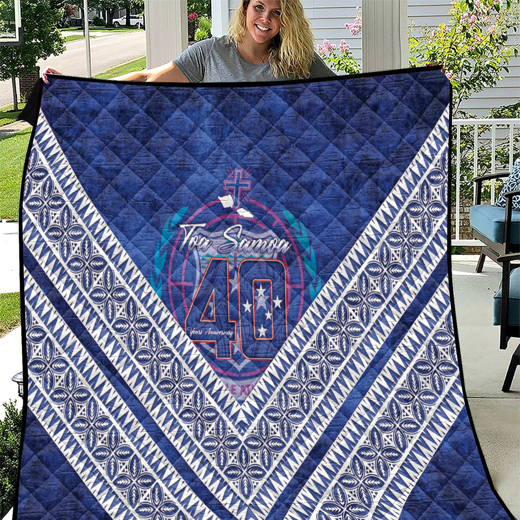 Toa Samoa Rugby Quilt 40th Anniversary Samoan Siapo Pattern