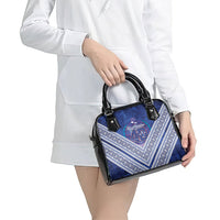 Toa Samoa Rugby Shoulder Handbag 40th Anniversary Samoan Siapo Pattern LT14 - Polynesian Pride