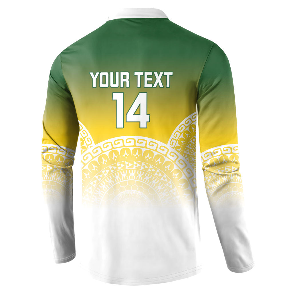 Cook Islands Rugby Custom Button Sweatshirt Come On Kukis LT14 - Polynesian Pride