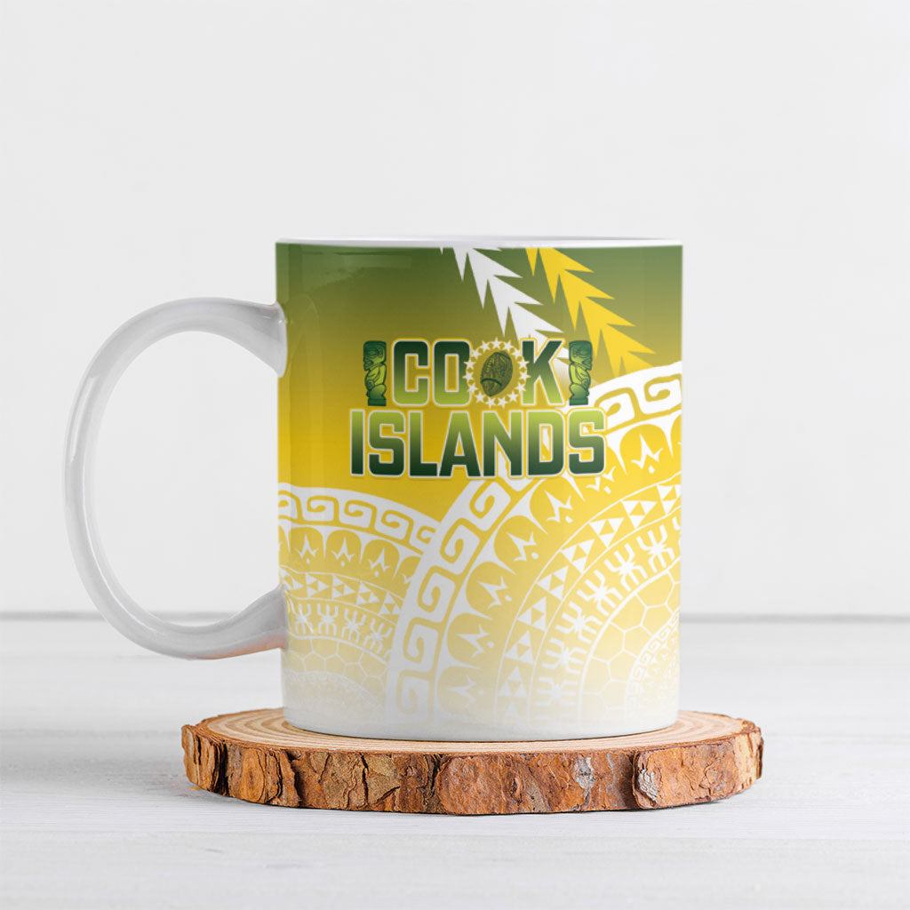 Cook Islands Rugby Custom Ceramic Mug Come On Kukis
