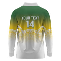 Cook Islands Rugby Custom Long Sleeve Polo Shirt Come On Kukis LT14 - Polynesian Pride