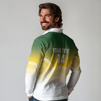 Cook Islands Rugby Custom Long Sleeve Polo Shirt Come On Kukis LT14 - Polynesian Pride