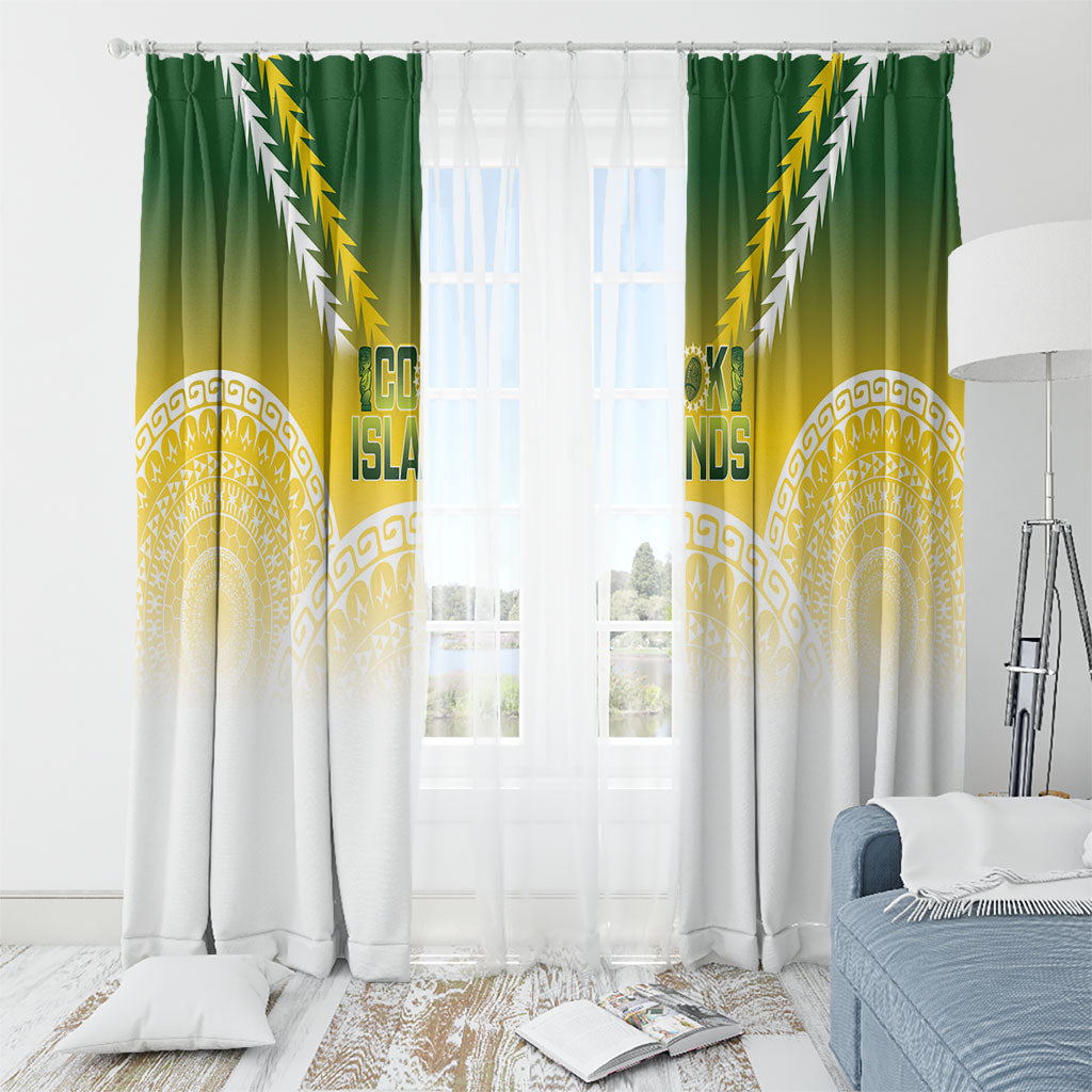 Cook Islands Rugby Window Curtain Come On Kukis LT14 - Polynesian Pride