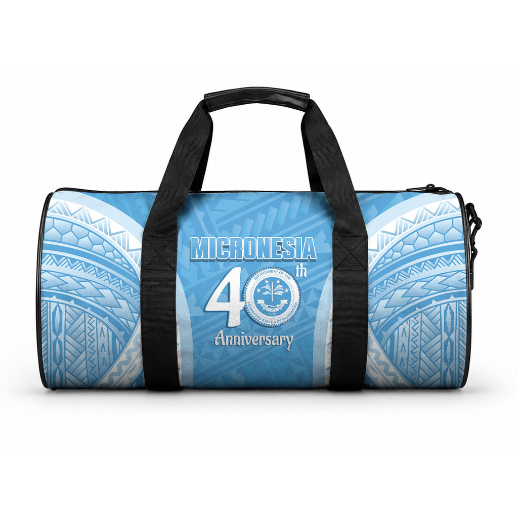 Federated States of Micronesia Independence Day Duffle Bag FSM 40th Anniversary Proud LT14 One size Blue - Polynesian Pride
