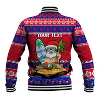 Custom Guam Christmas Baseball Jacket Guaman Santas Felis Pasgua LT14 - Polynesian Pride