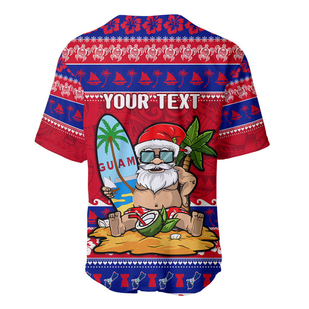 Custom Guam Christmas Baseball Jersey Guaman Santas Felis Pasgua LT14 - Polynesian Pride