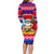 Custom Guam Christmas Family Matching Long Sleeve Bodycon Dress and Hawaiian Shirt Guaman Santas Felis Pasgua LT14 - Polynesian Pride