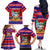 Custom Guam Christmas Family Matching Off Shoulder Long Sleeve Dress and Hawaiian Shirt Guaman Santas Felis Pasgua LT14 - Polynesian Pride