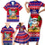 Custom Guam Christmas Family Matching Short Sleeve Bodycon Dress and Hawaiian Shirt Guaman Santas Felis Pasgua LT14 - Polynesian Pride