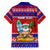 Custom Guam Christmas Family Matching Short Sleeve Bodycon Dress and Hawaiian Shirt Guaman Santas Felis Pasgua LT14 - Polynesian Pride