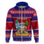 Custom Guam Christmas Hoodie Guaman Santas Felis Pasgua LT14 Zip Hoodie Blue - Polynesian Pride