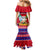 Custom Guam Christmas Mermaid Dress Guaman Santas Felis Pasgua LT14 - Polynesian Pride