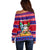 Custom Guam Christmas Off Shoulder Sweater Guaman Santas Felis Pasgua LT14 - Polynesian Pride