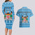 Custom Fiji Christmas Couples Matching Long Sleeve Bodycon Dress and Hawaiian Shirt Fijian Tapa Marau na Kerisimasi LT14 - Polynesian Pride